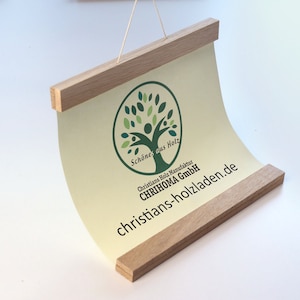 Barre d'affichage chêne 42 cm DIN A 2, cadeau magnétique avec aimants cadre en bois cadre photo fait main C_23_7
