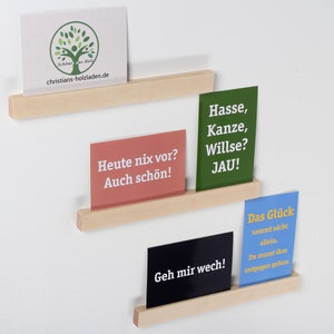 Birch picture strip 30 cm to 90 cm long, set of 3 with adhesive strips and screws (30 euros/m basic price)