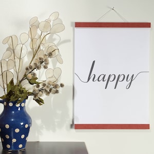 Posterleiste DIN A 2 - 42 cm Rot (DIN A 0, A 1, A 2, A 3, A4, A5, A6) magnetisch Geschenk mit Magneten Holzrahmen Bilderrahmen