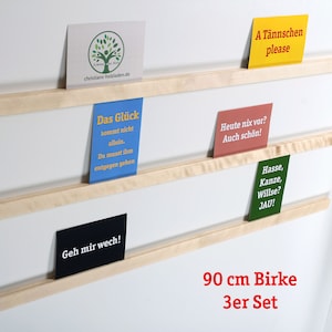 Picture rail oak 90 cm long set of 3 with adhesive strips and screws 30 euros/meter basic price image 7