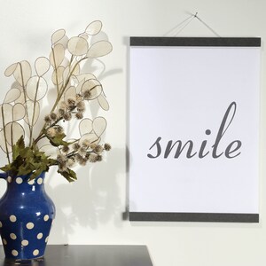 Posterleiste DIN A 4 - 21 cm Schwarz (DIN A 0, A 1, A 2, A 3, A4, A5, A6) magnetisch Geschenk mit Magneten Holzrahmen Bilderrahmen