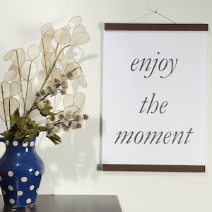 Posterleiste DIN B 1 - 70 cm Braun (DIN A 0, A 1, A 2, A 3, A4, A5, A6) magnetisch Geschenk mit Magneten Holzrahmen Bilderrahmen