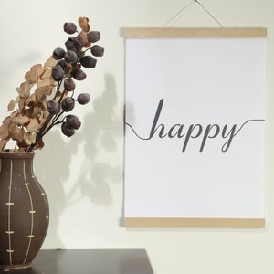Posterleiste DIN B 1 - 70 cm Birke (DIN A 0, A 1, A 2, A 3, A4, A5, A6) magnetisch Geschenk mit Magneten Holzrahmen Bilderrahmen