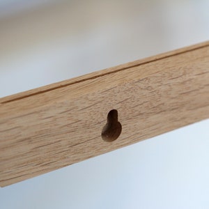 Picture rail oak 90 cm long set of 3 with adhesive strips and screws 30 euros/meter basic price image 5