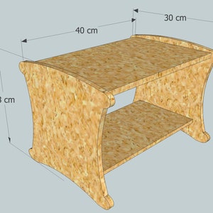 Schuhbank EMIL für Kinder aus Holz mit Schuhfach Holz gewachst Schuhgaderobbe, Schuhregal, Flur, Ordnung, Bild 3