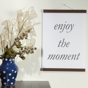 Posterleiste DIN A 0 - 84 cm Braun (DIN A 0, A 1, A 2, A 3, A4, A5, A6) magnetisch Geschenk mit Magneten Holzrahmen Bilderrahmen