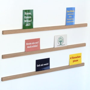 Schilderijlijst eiken 90 cm lang set van 3 met plakstrips en schroeven (30 euro/meter basisprijs)
