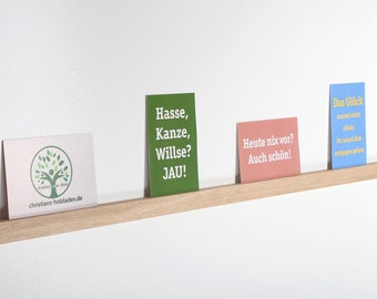 Schilderijlijst van eikenhout, 90 cm lang, met plakstrips en schroeven (basisprijs 30 euro/meter)