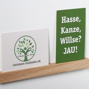 Oak picture rail 30 cm to 90 cm long with adhesive strips and screws (30 euros/m basic price)