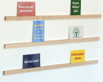 Birch picture strip, 90 cm long, set of 3 with adhesive strips and screws (30 euros/m basic price)