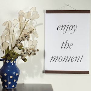 Posterleiste DIN A 2 - 42 cm BRAUN (DIN A 0, A 1, A 2, A 3, A4, A5, A6) magnetisch Geschenk mit Magneten Holzrahmen Bilderrahmen