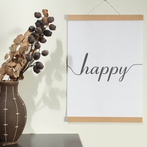 Posterleiste DIN B 1 - 50 cm Birke  (DIN A 0, A 1, A 2, A 3, A4, A5, A6) magnetisch Geschenk mit Magneten Holzrahmen Bilderrahmen