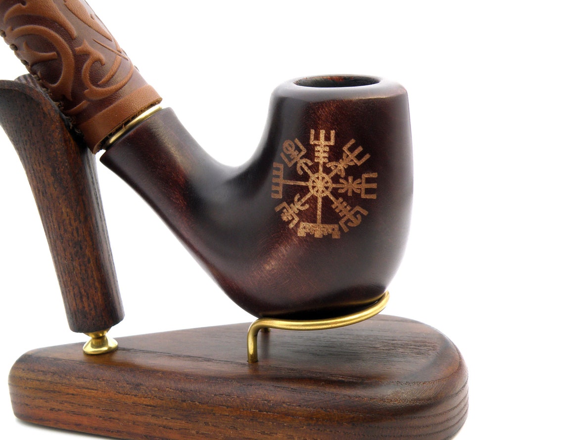 Viking Pipe Runic Vegvisir Smoking pipe Celtic Alphabet Viking Etsy