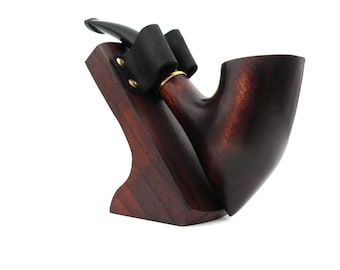 Handmade Wooden Tobacco Pipe, Personalized Gift for Men