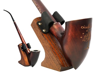 Pipa de madera para fumar Pipa Churchwarden Pipa de tabaco larga para fumar Regalo para él Pipa de madera con tallo largo Pipa larga para tabaco