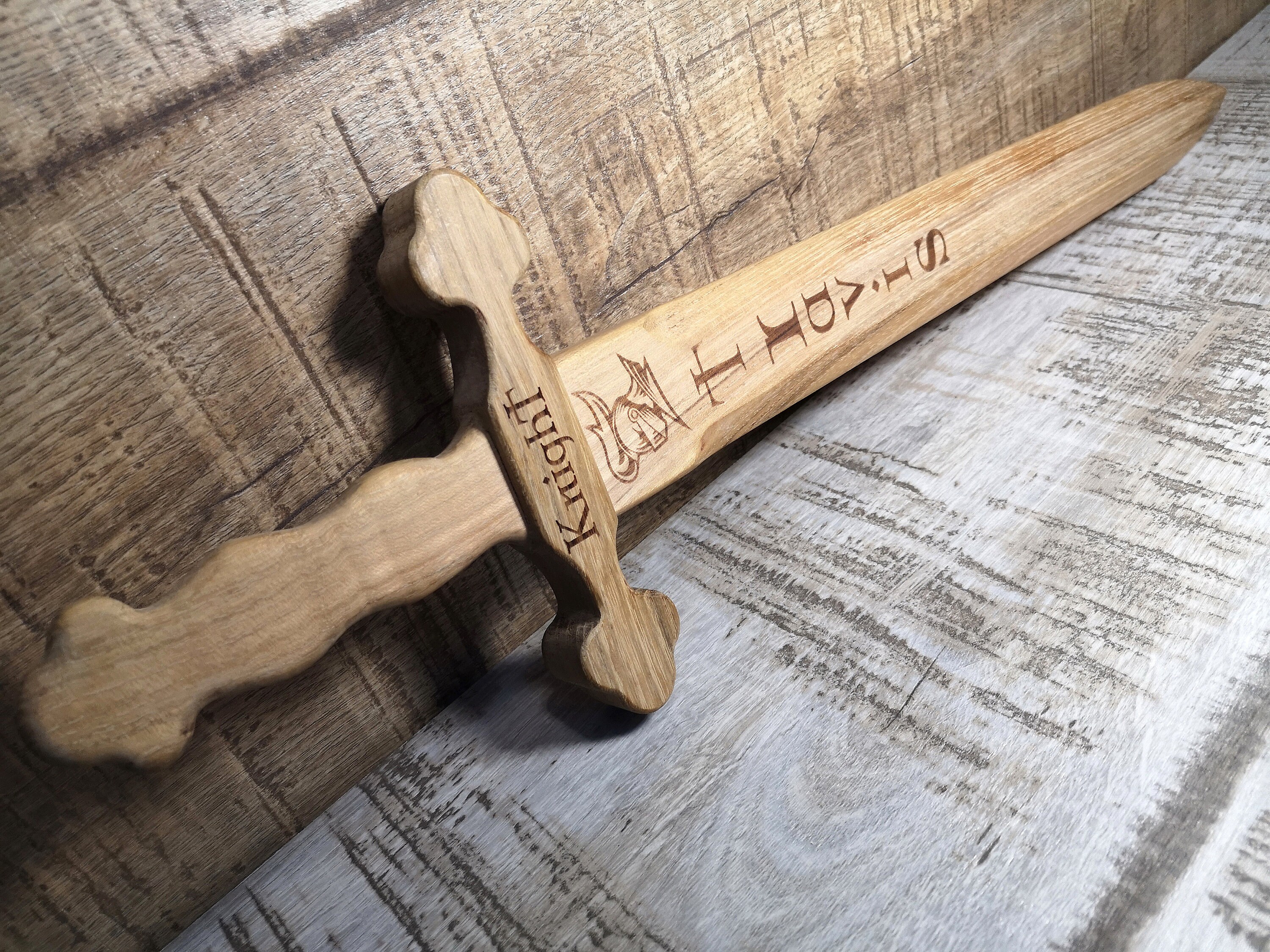 Viking sword Toy Wooden sword Viking runes Toys For Boys Toy Etsy