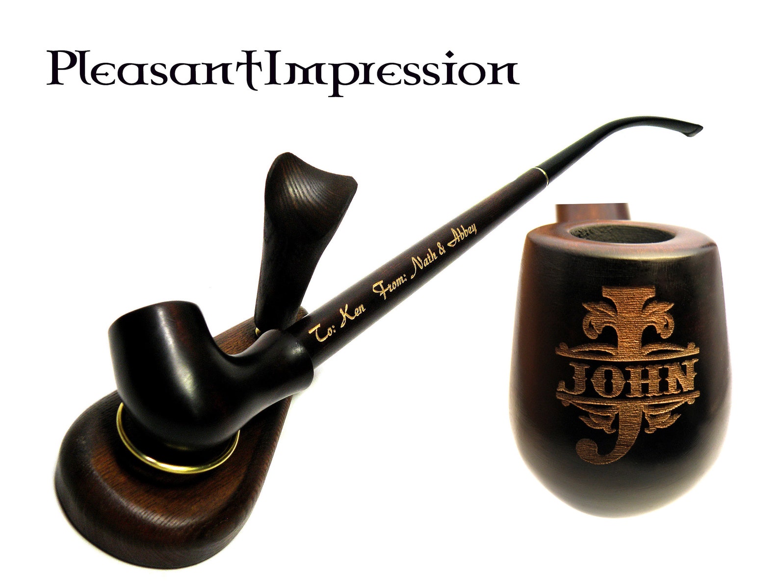 Long Stem Smoking Tobacco Pipe Wooden Pipe Pipe for Smoking Etsy