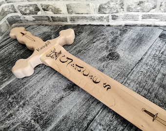 Viking Sword Wooden Sword Wooden sword Toys For Boys Sword for kids Toy knight's sword Viking sword Gift to son