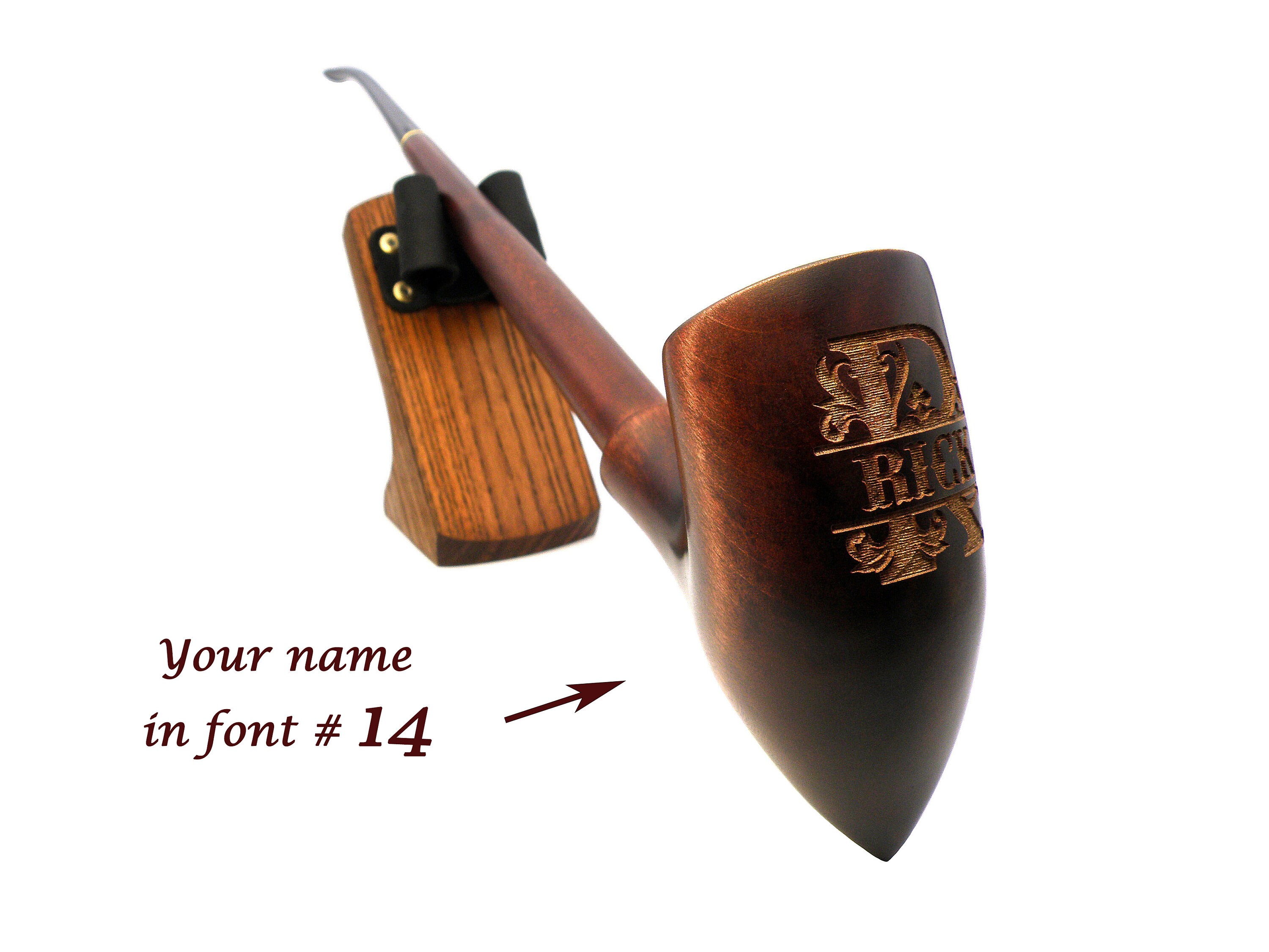Long Stem Wizard Churchwarden Tobacco Smoking Pipe Smooth Purple