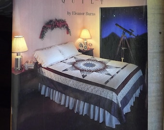 Quilt In A Day Pattern Book, Radiant Star, Eleanor Burns, 1990, Like New Quilt Pattern Book, Easy Rotary Cut Quilts