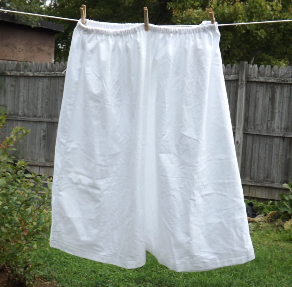Half Slip Made to Order Cotton or Muslin or Flannel White or Etsy