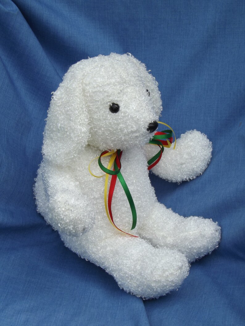 Gefüllte Pudel lockiges weißes Fell 10 hoch Kinder Etsy