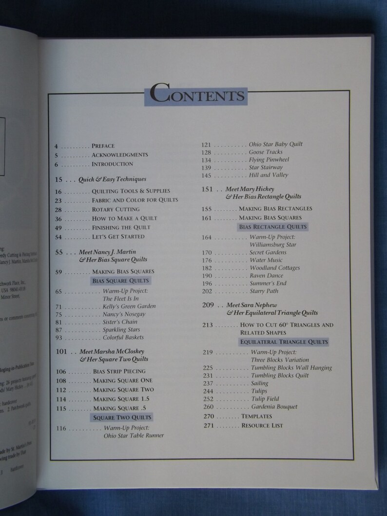 McCloskey 1993 Nephew Martin Quick /& Easy Quiltmaking That Patchwork Place Hickey 26 Projects Like New Fast Cutting Piecing Methods