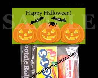 Halloween Pumpkin Bag Topper