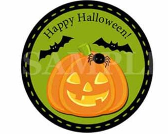 Halloween Pumpkin Cupcake Topper & Matching Wrapper