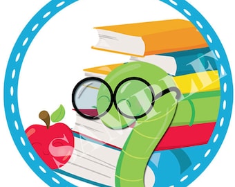 Back To School Cupcake Toppers and Cupcake Wrappers