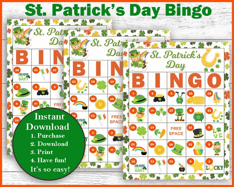 St. Patrick's Day Bingo Game image 1