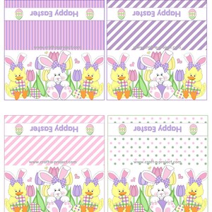 Easter Bunny Treat Bag Toppers - FREE Easter Mini Milk Cartons - Easter ...