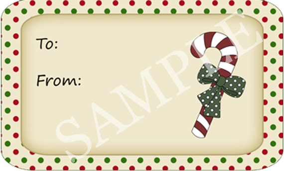 Candy Christmas Holiday Gift Tags Set – Emerson and Friends