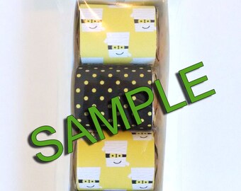 MUMMY Halloween Chocolate Nugget Wrappers, Topper and Tray Set Halloween - Treat Box - Halloween Treat Bags and boxes - Party Favors