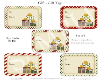 Christmas Gifts Gift Tags - Christmas Gift Tags - Printable Christmas Gift Tags - Instant Download