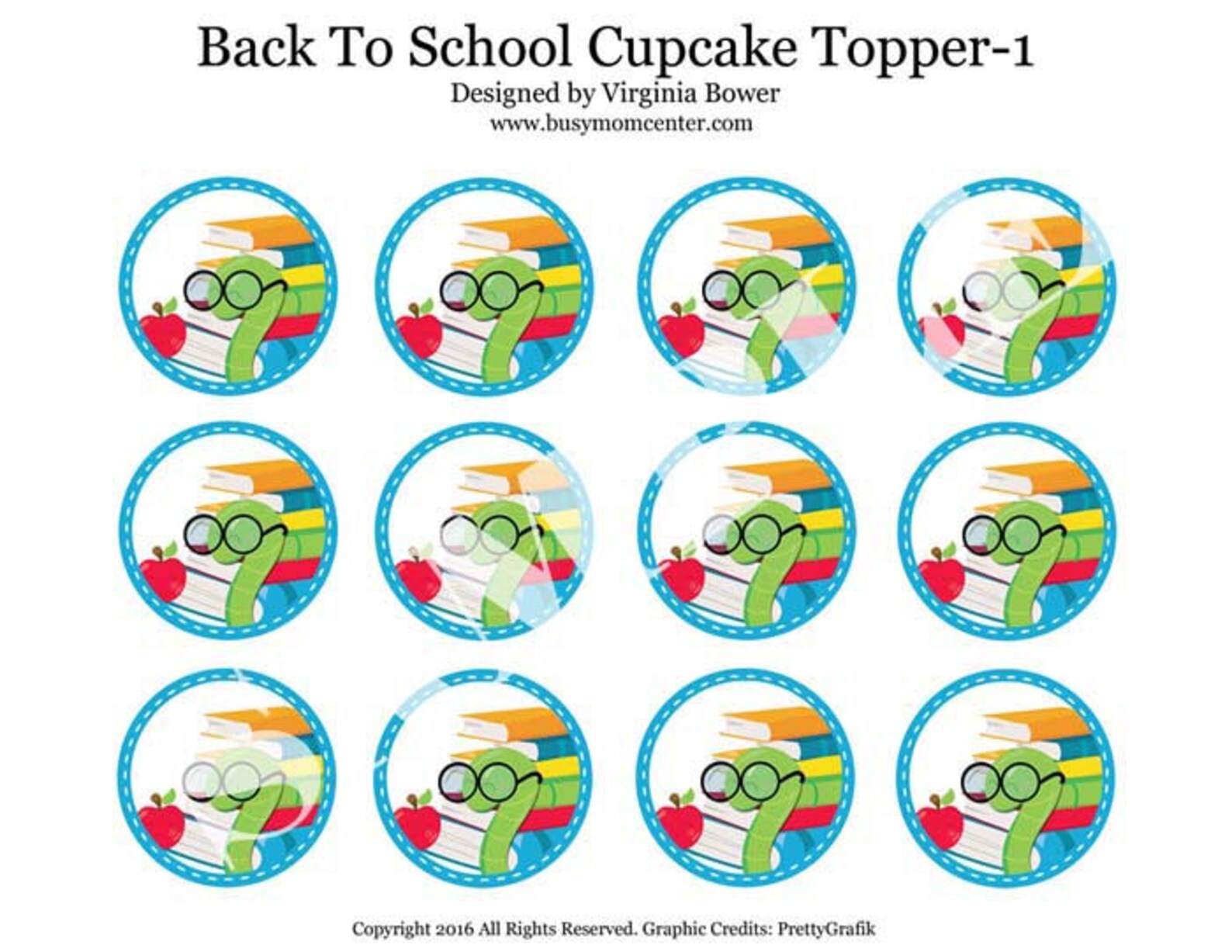 Back to School Cupcake Toppers and Cupcake Wrappers - Etsy
