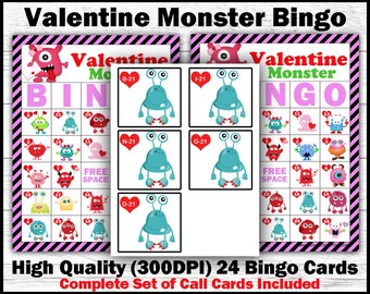 Valentine's Day Bingo For Kids - Printable Valentines Game