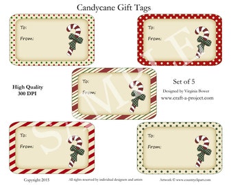 Christmas Gift Tags - Get All 5 Sets! Printable Gift Tags - Instant download