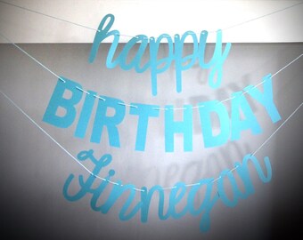 Say It S Your Birthday Cursive Font Birthday Cakes End Etsy