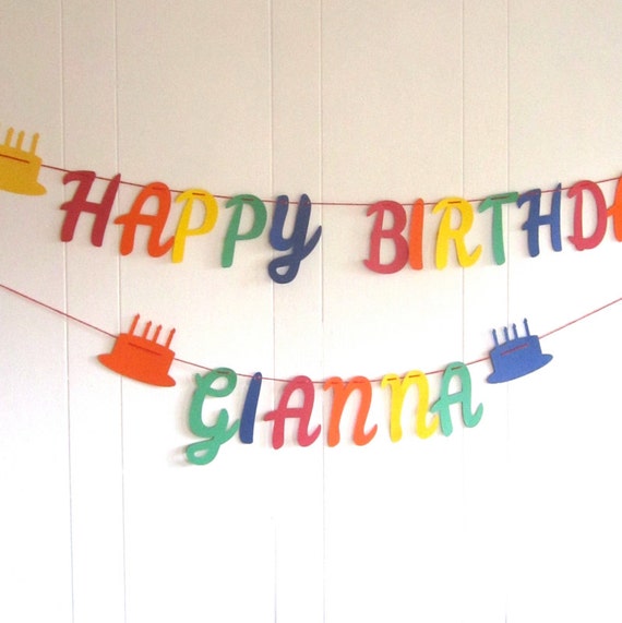 banderole joyeux anniversaire avec pr 233 nom couleurs etsy banderole joyeux anniversaire avec pr 233 nom couleurs etsy