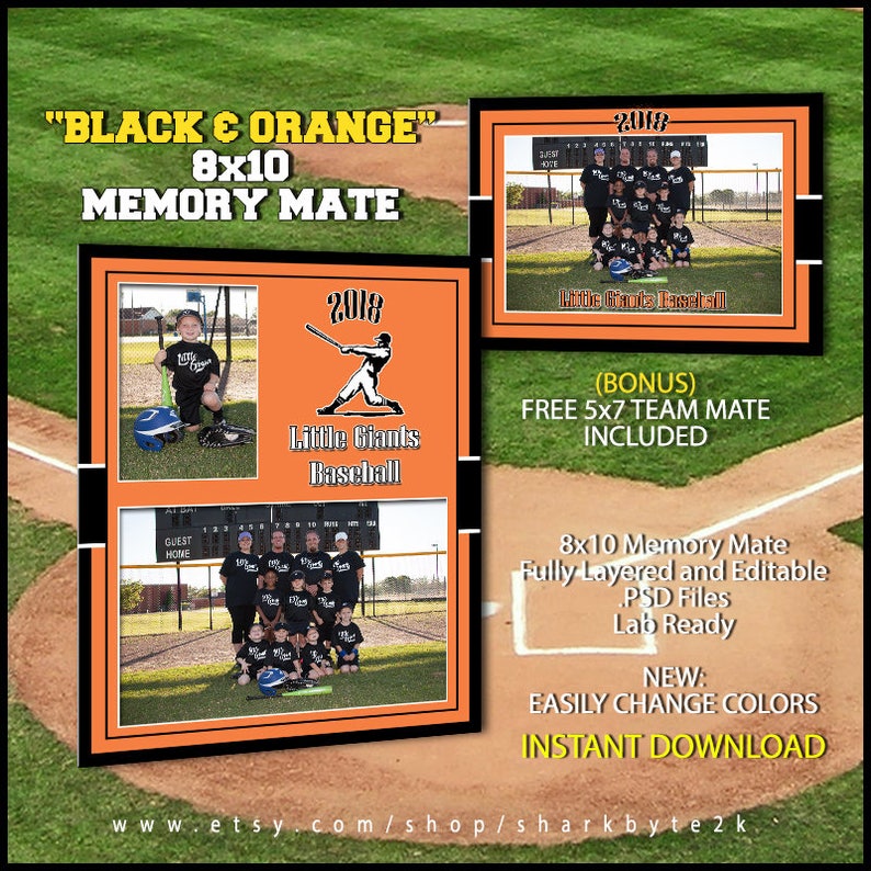 2020-baseball-memory-mate-template-for-photoshop-black-etsy