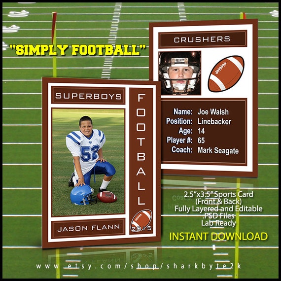 Sports Trading Card Template from i.etsystatic.com
