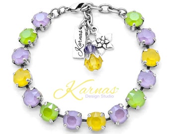 A SPRING DAY 8mm Lobster Clasp Bracelet Made With K.D.S. Premium Crystal *Choose Your Finish *Karnas Design Studio™ **