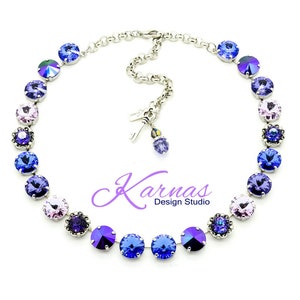 ON THE PROWL 12mm Crystal Choker Made With K.D.S. Premium Crystal *Choose Your Finish *Karnas Design Studio *Free Shipping*