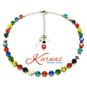 UTOPIA 8mm Necklace Made With K.D.S. Premium Crystal *Choose Your Finish *Karnas Design Studio™ *