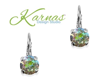 GRAFFITI 8mm Drop or Stud Earrings *Genuine Crystal *Choose Your Finish *Karnas Design Studio *