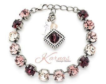 WARM TONES 8mm Bracelet Made With K.D.S. Premium Crystal *Pick Your Finish *Karnas Design Studio™ **