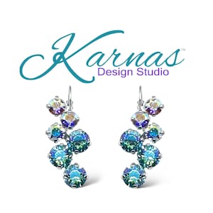 Sparkling Cascade Multi-Stone 8/6mm Drop Earrings  *Choose Your Finish *Karnas Design Studio™ *