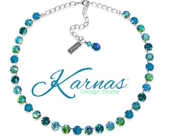 OCEAN TROPIC 8mm Necklace *Made With K.D.S. Premium Crystal *Pick your Finish *Karnas Design Studio™ *Free Shipping*