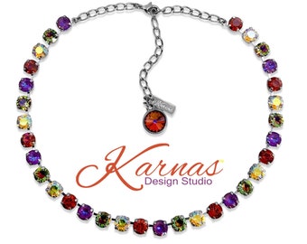 FALL CELEBRATION 8mm Necklace *Made With K.D.S. Premium Crystal *Pick your Finish *Karnas Design Studio™ *Free Shipping*